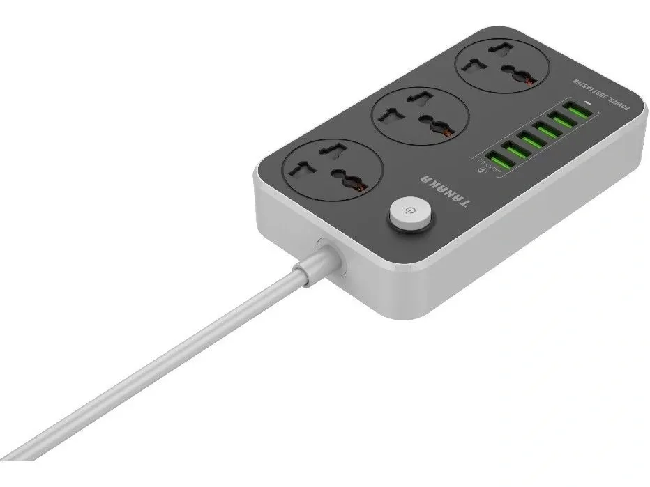 Ổ cắm điện Tanaka 3 lỗ 6 USB 2m TNK-OD6325