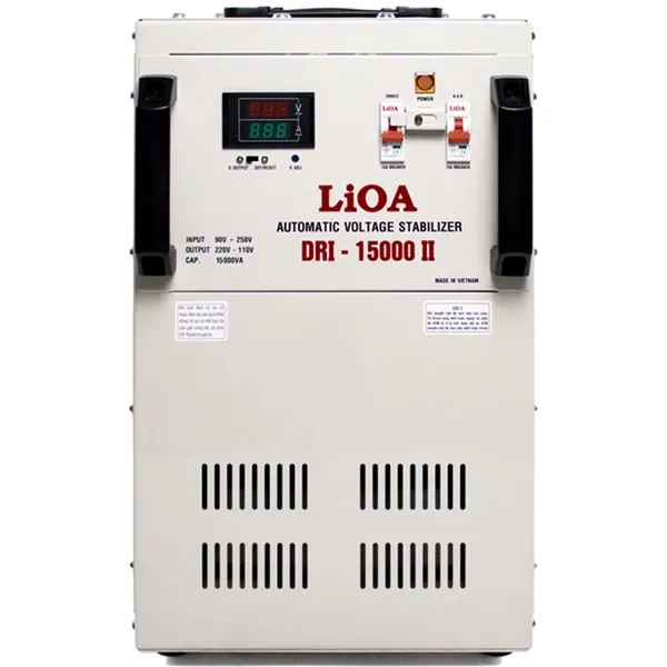 Ổn áp 1 pha Lioa 15KVA DRII 15000II (Dải điện áp đầu vào 50V -250V)
