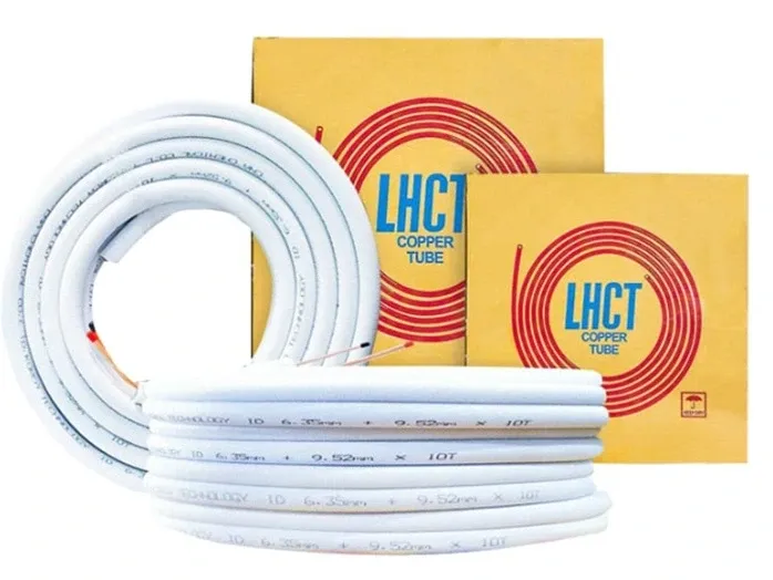 Ống đồng kèm bảo ôn cách nhiệt 6/16 dày 0.7mm