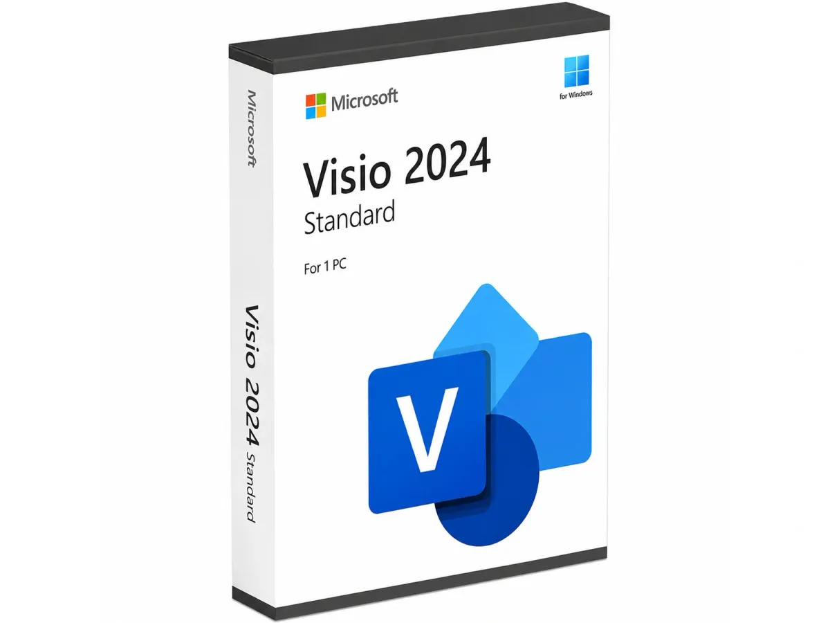 Phần mềm bản quyền Microsoft Visio Standard 2024 ESD EP2-07167 (Key điện tử vĩnh viễn, 1PC)