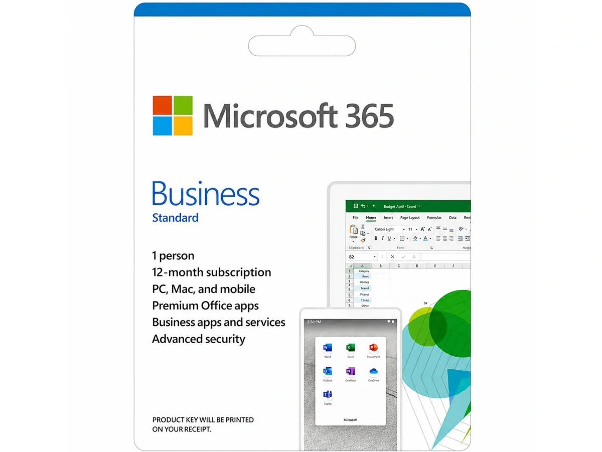 Phần mềm Office Microsoft 365 Business Standard Retail ESD KLQ-00209 (1 User/ 12 tháng)