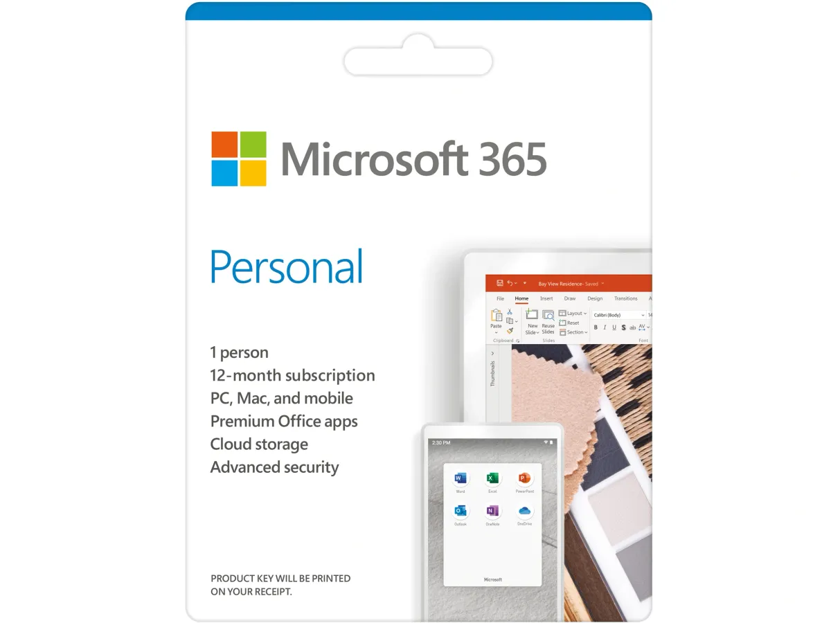 Phần mềm Office Microsoft 365 Personal ESD EP2-32313 - Key bản quyền (1 người/ 5 thiết bị/ 12 tháng)