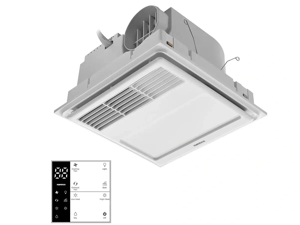 Quạt hút sưởi 5 in 1 điều khiển từ xa Nanoco NBD0330 (2200w)