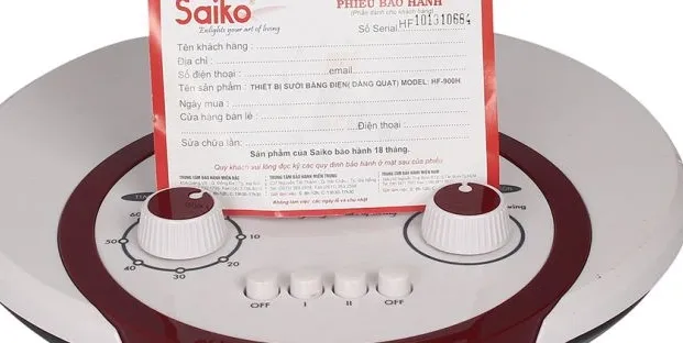 Quạt sưởi Saiko HF-900H (900W)