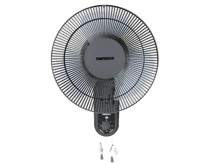Quạt treo tường Nanoco NWF1218GR (30W, màu ghi)