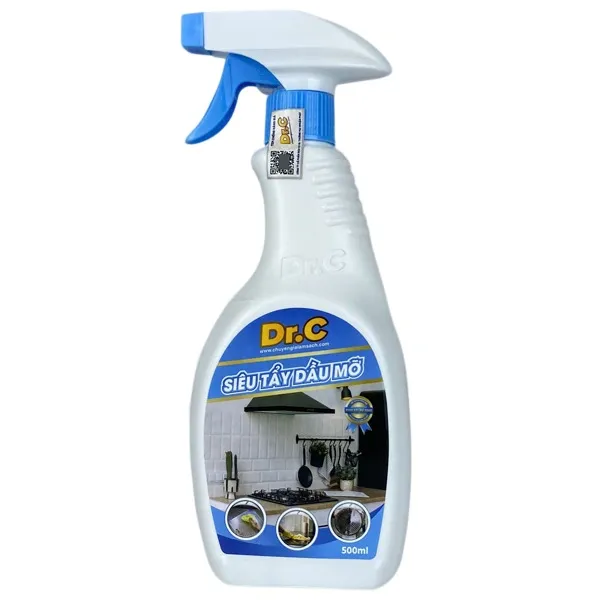 Siêu tẩy dầu mỡ Dr.C - đánh bay vết bẩn cứng đầu (Can lớn 5 lít)