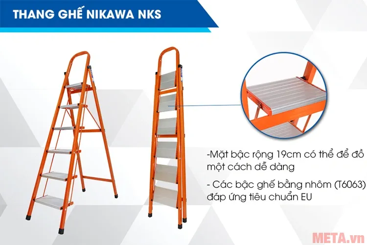 Thang ghế 6 bậc Nikawa NKS06