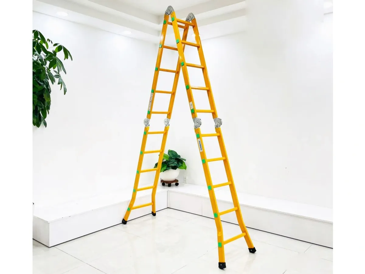 Thang nhôm gấp 4 đoạn Jumbo B205 (chữ A cao 2.9m)