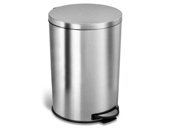 Thùng rác inox đạp chân cao cấp 12 lít Vietbin VB2087-12L – chống vân tay