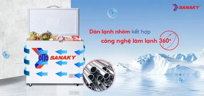 Tủ đông 1 ngăn Sanaky VH-255HY2 (208 lít)