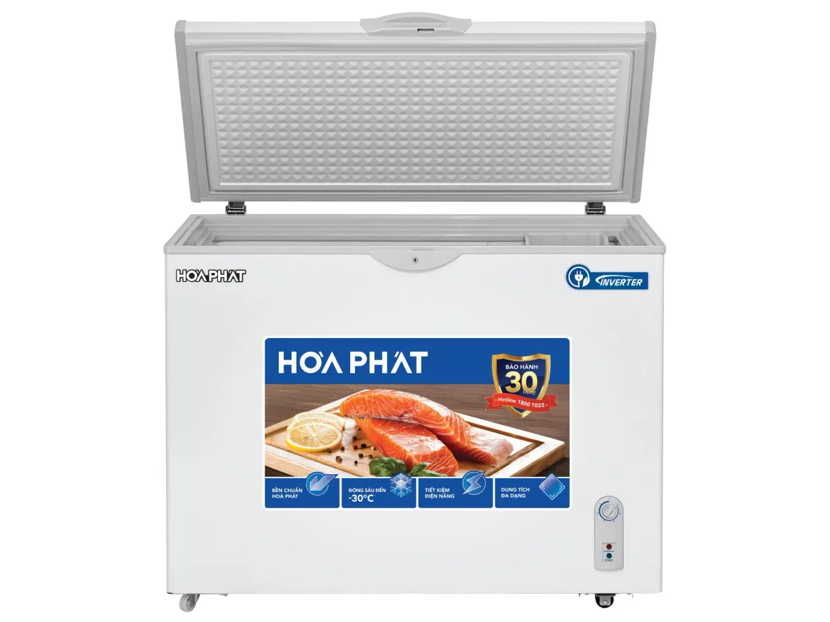 Tủ đông Hòa Phát Inverter 1 ngăn 1 chế độ đông 252 lít HPF AD8252