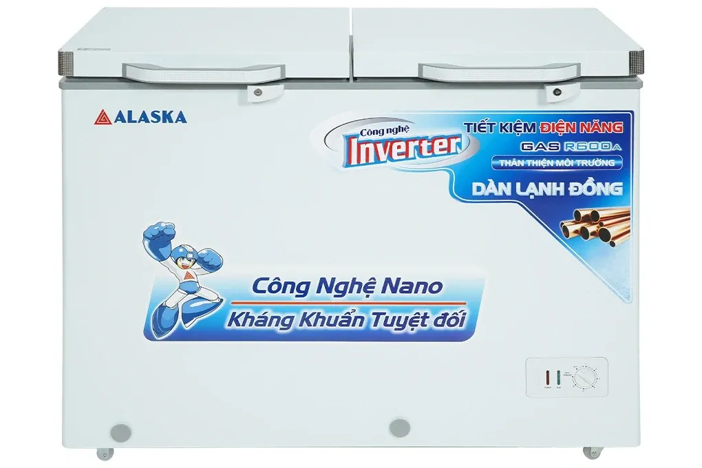Tủ đông mát 2 ngăn Alaska inverter 280 lít BCD-3568CI