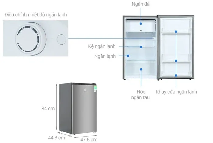 Tủ lạnh Electrolux 94 Lít EUM0930AD-VN