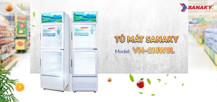 Tủ mát Inverter Sanaky VH-218W3L 210 lít
