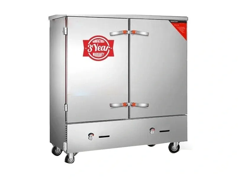 Tủ nấu cơm công nghiệp 24 khay dùng gas