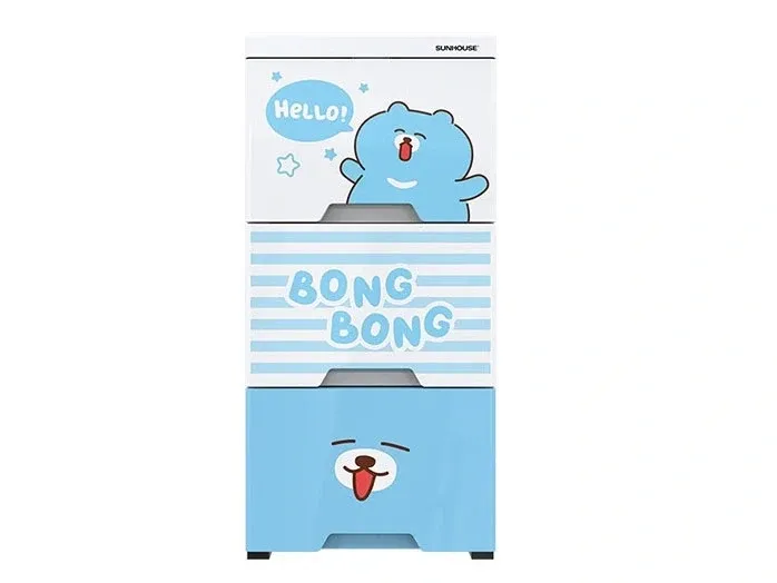Tủ nhựa 3 ngăn Happy Baby Sunhouse KS-CA343B3