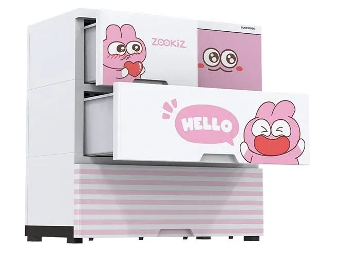 Tủ nhựa 4 ngăn Happy Baby Sunhouse KS-CA688G4