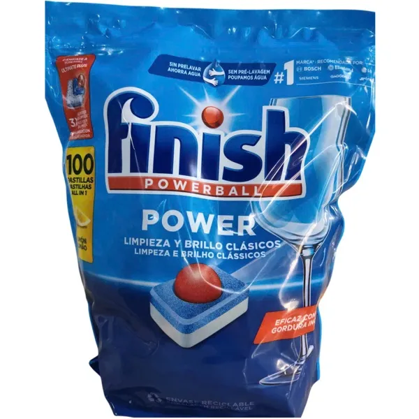 Gel rửa bát Finish Power 1 lít (All in one Max)