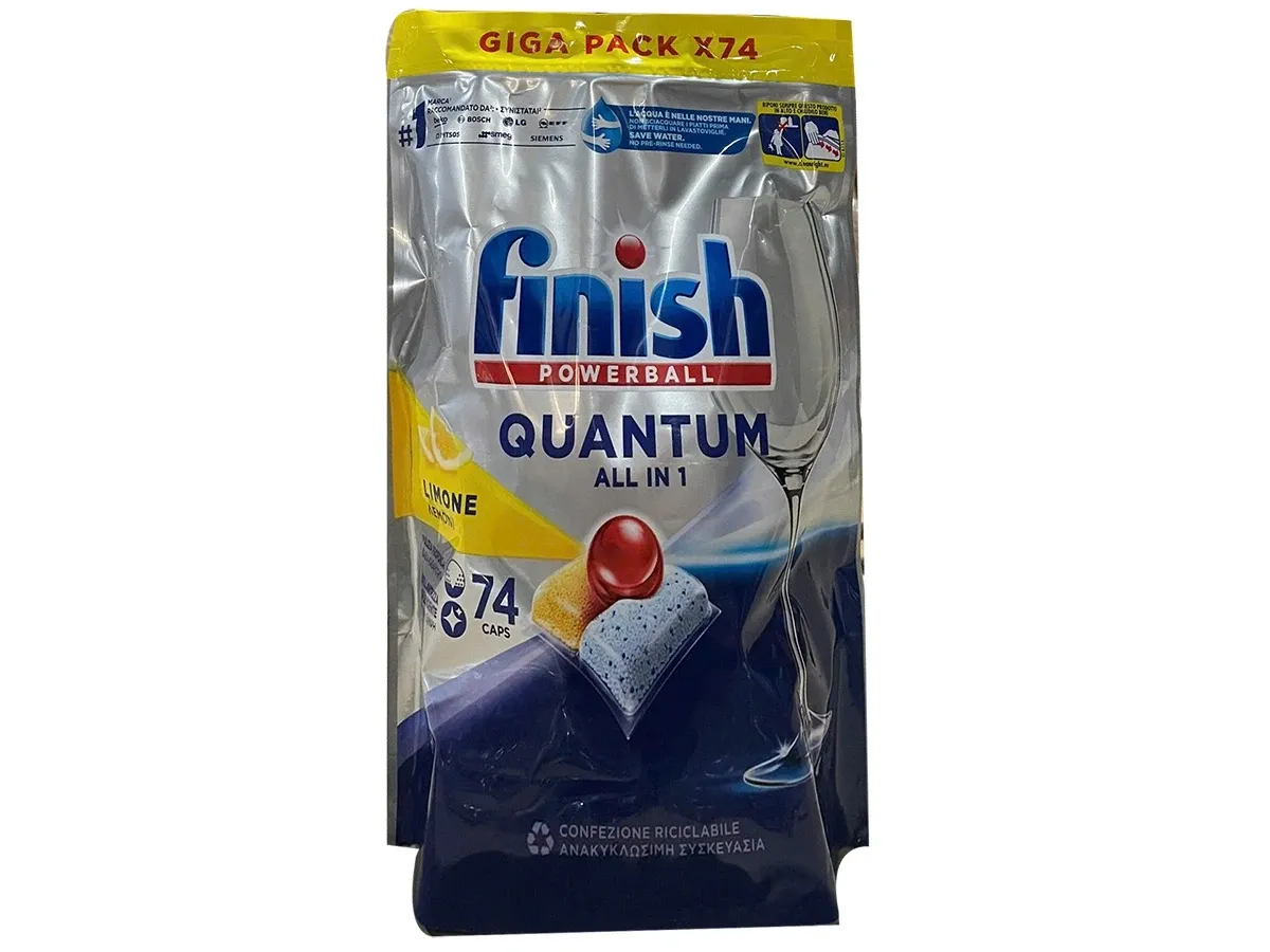 Viên rửa bát Finish Quantum all in 1 74 viên