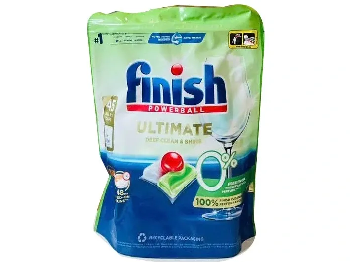 Viên rửa bát Finish Ultimate Eco 0% 45 viên