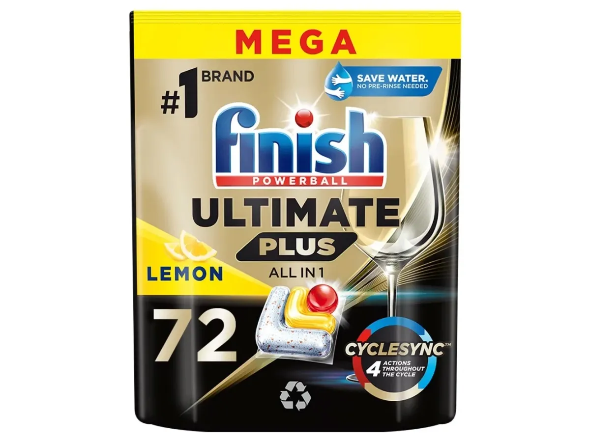 Viên rửa bát Finish Ultimate Plus All in 1 72 viên