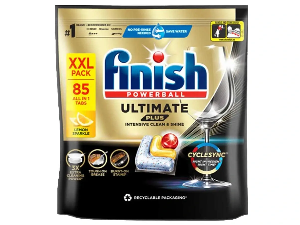 Viên rửa bát Finish Ultimate Plus (Túi 85 viên)