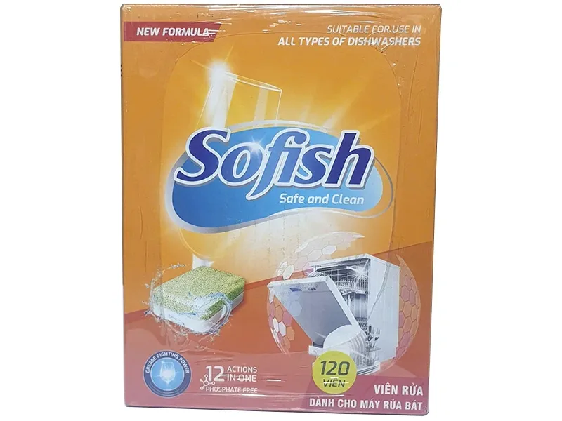 Viên rửa bát Sofish 120 viên (Maximum 120V)