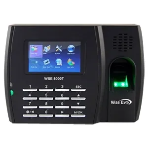 Máy chấm công vân tay, thẻ cảm ứng Wise Eye 8000T