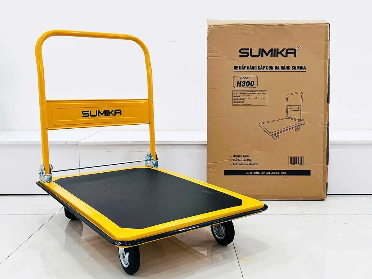 Xe đẩy hàng 4 bánh Sumika H300 (tải trọng 300kg)