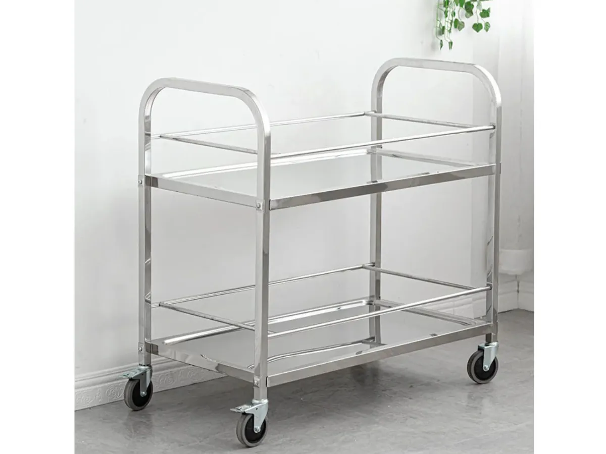 Xe đẩy inox 2 tầng D75 XDI75-2