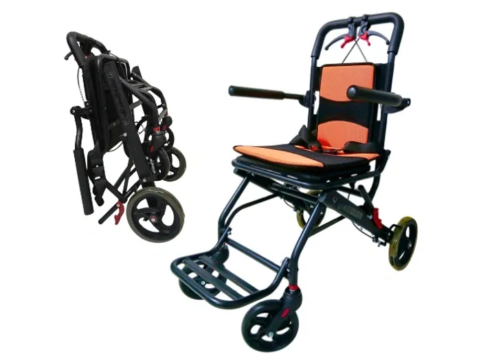 Xe lăn khung sắt đi du lịch sơn đen xám Nikita NKT-F7G (NKT- W305HSX)