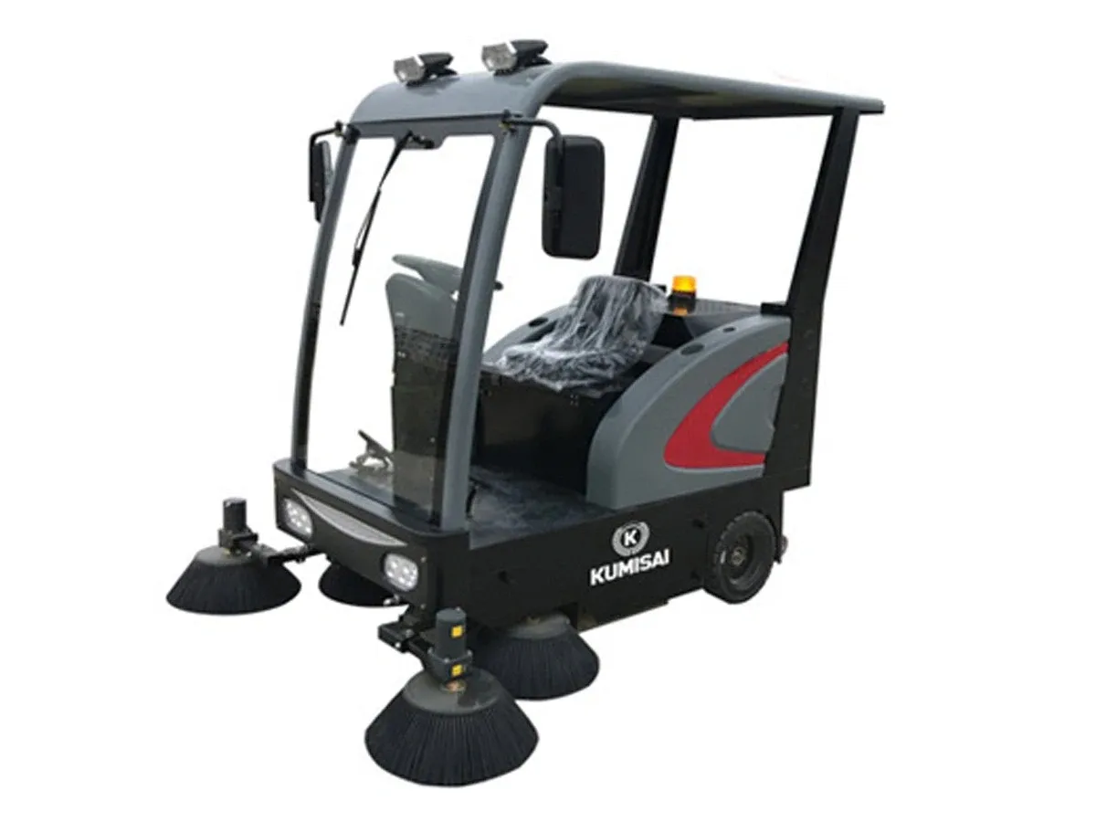Xe quét rác công nghiệp ngồi lái Kumisai KMS-1800E