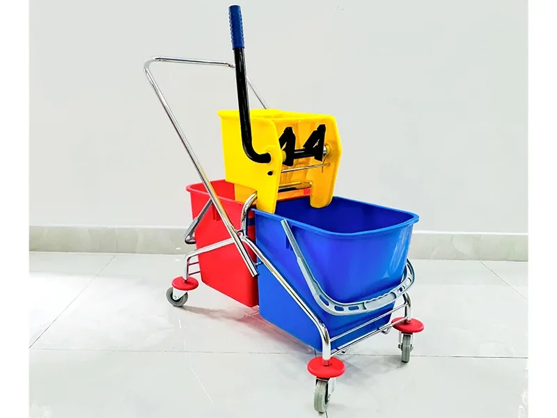 Xe vắt nước lau nhà 2 xô HiClean HC071