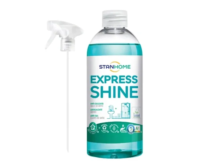 Xịt tẩy cặn canxi nước cứng cho nhà tắm Express Shine Stanhome tiêu chuẩn Air Label Score 500ml (có vòi xịt)